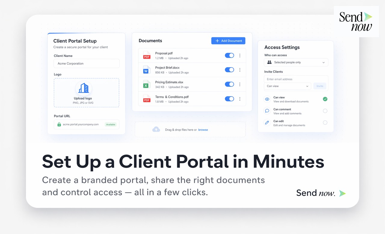 Document Template Software - SendNow for Financial Services: Feature Deep-Dive