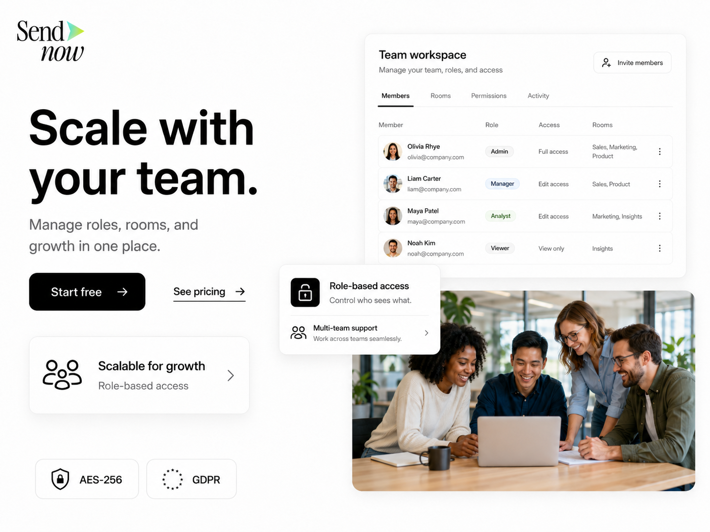 SendNow Pricing & Features